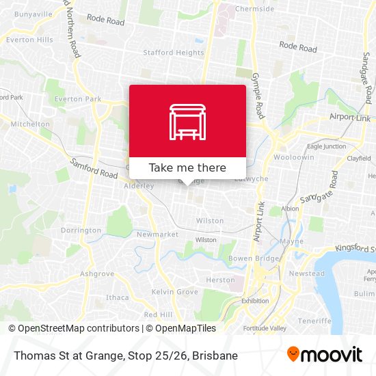 Mapa Thomas St at Grange, Stop 25 / 26