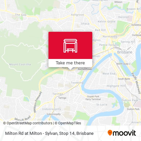 Milton Rd at Milton - Sylvan, Stop 14 map