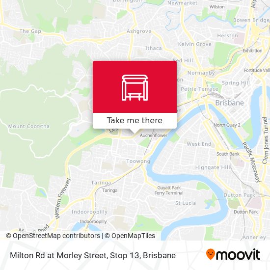 Milton Rd at Morley Street, Stop 13 map