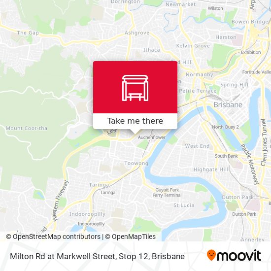 Milton Rd at Markwell Street, Stop 12 map