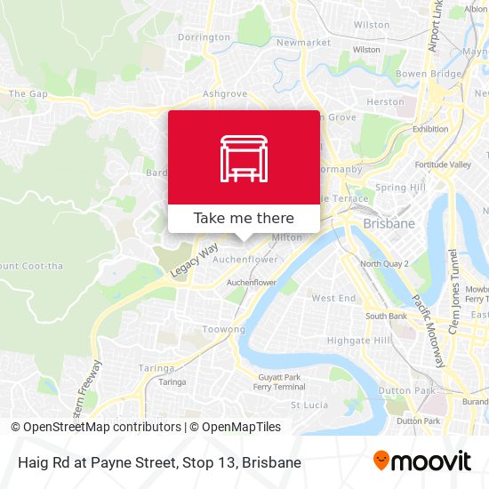 Haig Rd at Payne Street, Stop 13 map