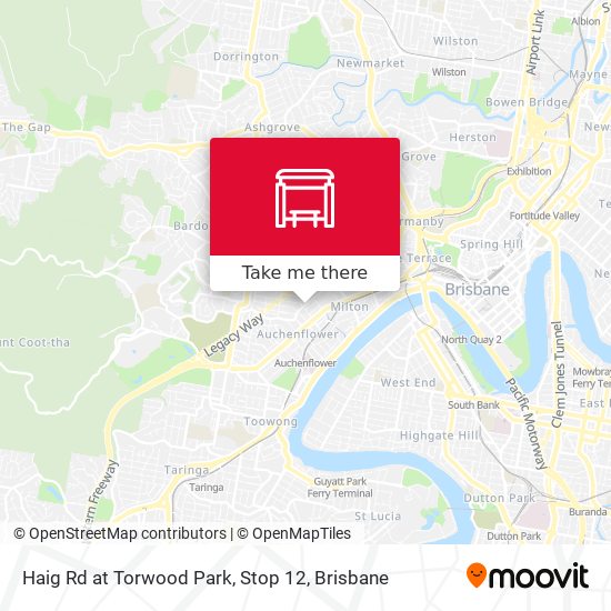 Haig Rd at Torwood Park, Stop 12 map
