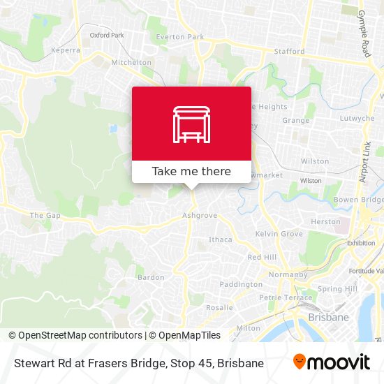 Mapa Stewart Rd at Frasers Bridge, Stop 45