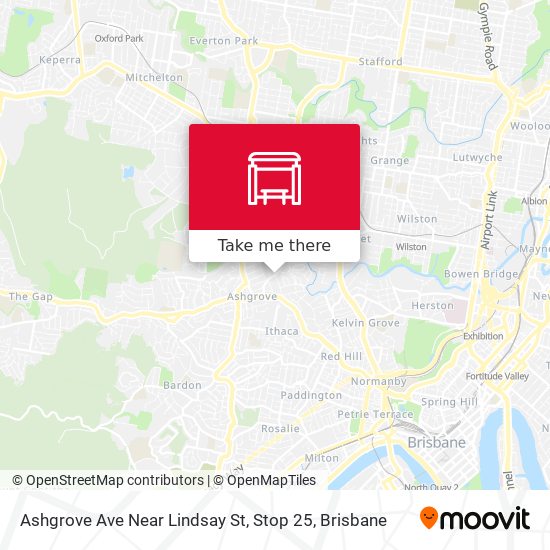Ashgrove Ave Near Lindsay St, Stop 25 map