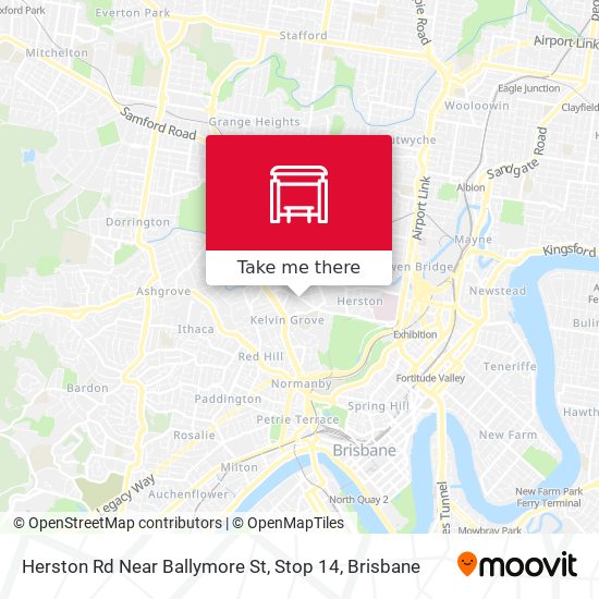 Herston Rd Near Ballymore St, Stop 14 map