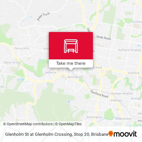 Glenholm St at Glenholm Crossing, Stop 20 map