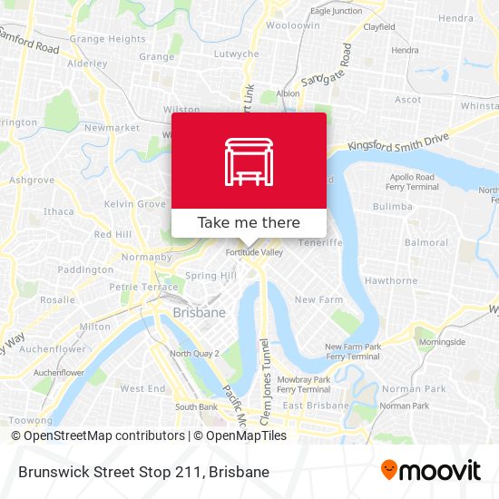 Brunswick Street Stop 211 map