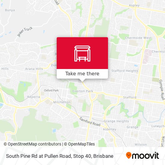 South Pine Rd at Pullen Road, Stop 40 map