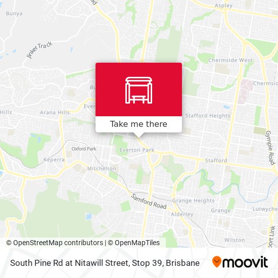South Pine Rd at Nitawill Street, Stop 39 map