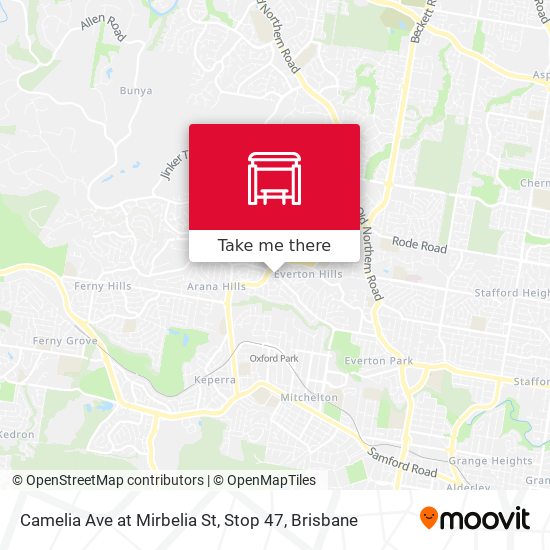 Camelia Ave at Mirbelia St, Stop 47 map