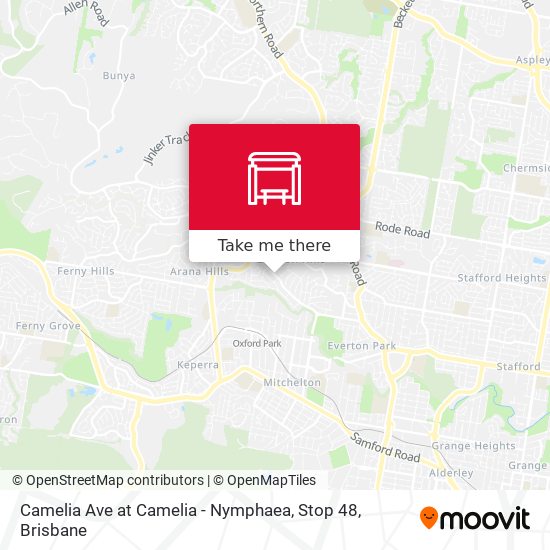 Camelia Ave at Camelia - Nymphaea, Stop 48 map