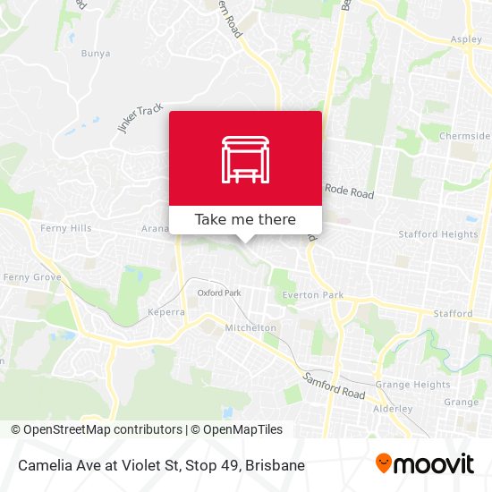 Camelia Ave at Violet St, Stop 49 map