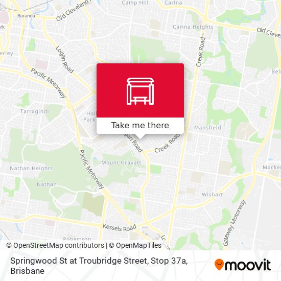 Springwood St at Troubridge Street, Stop 37a map