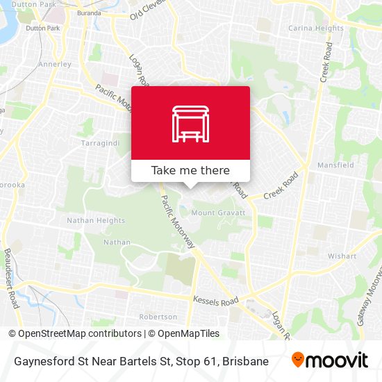 Gaynesford St Near Bartels St, Stop 61 map
