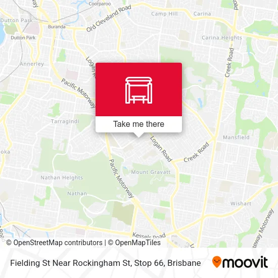 Fielding St Near Rockingham St, Stop 66 map