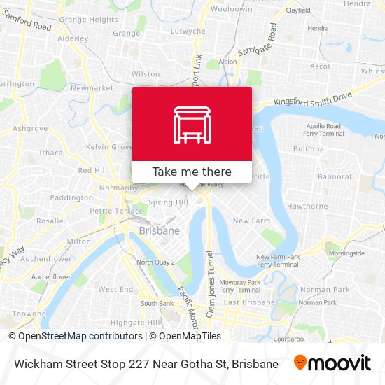 Wickham Street Stop 227 Near Gotha St map