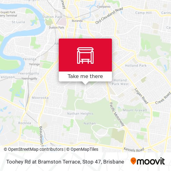 Mapa Toohey Rd at Bramston Terrace, Stop 47