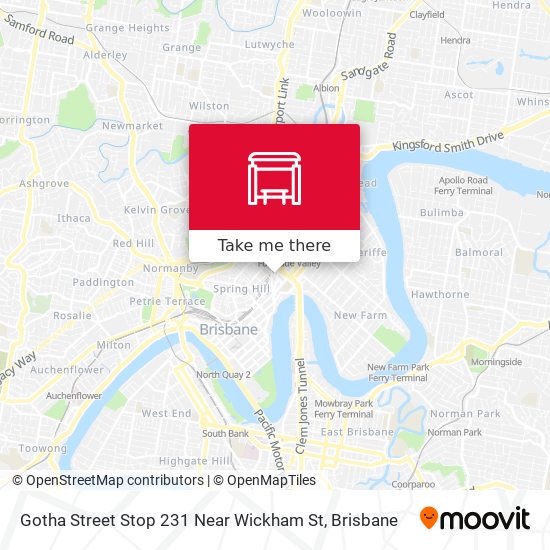 Gotha Street Stop 231 Near Wickham St map