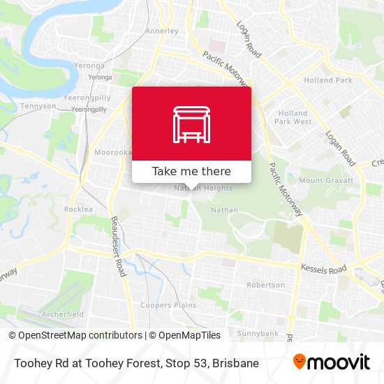 Toohey Rd at Toohey Forest, Stop 53 map