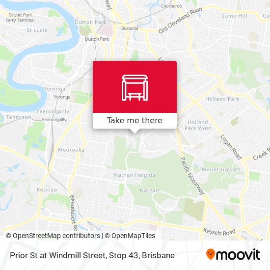 Prior St at Windmill Street, Stop 43 map