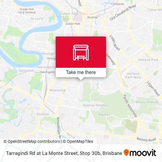 Tarragindi Rd at La Monte Street, Stop 30b map