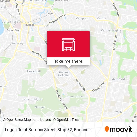 Logan Rd at Boronia Street, Stop 32 map
