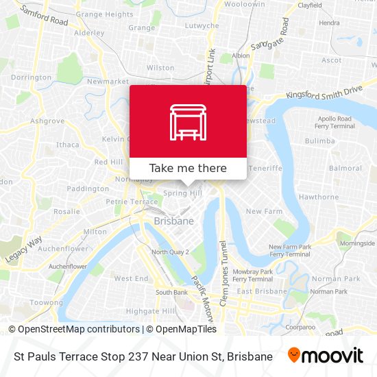 St Pauls Terrace Stop 237 Near Union St map