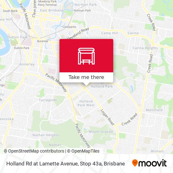 Holland Rd at Lamette Avenue, Stop 43a map