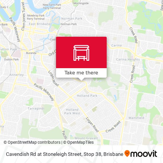 Cavendish Rd at Stoneleigh Street, Stop 38 map