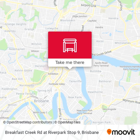 Breakfast Creek Rd at Riverpark Stop 9 map