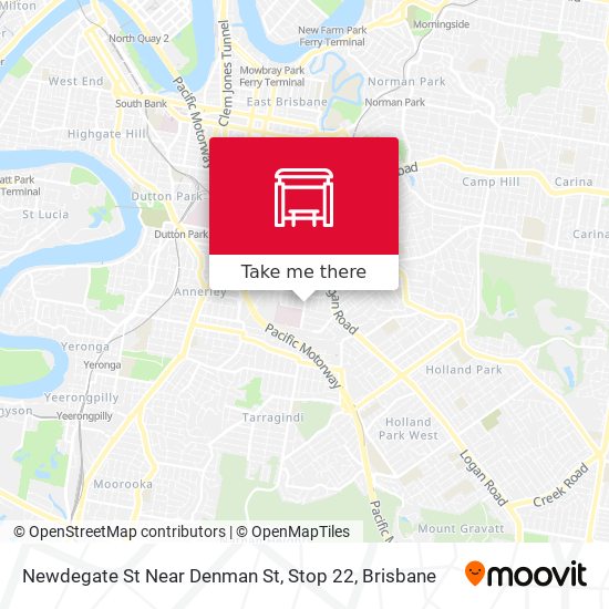 Newdegate St Near Denman St, Stop 22 map