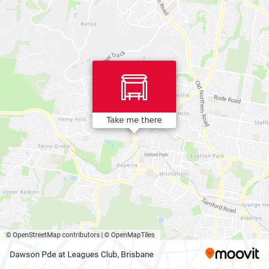 Dawson Pde at Leagues Club map