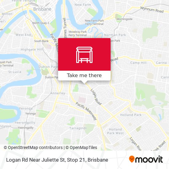 Logan Rd Near Juliette St, Stop 21 map