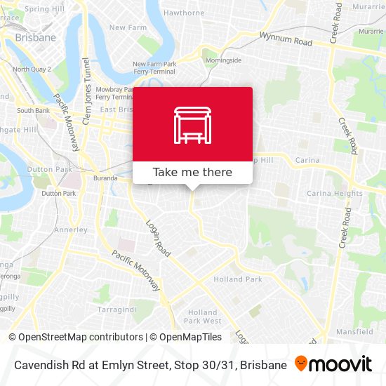 Cavendish Rd at Emlyn Street, Stop 30 / 31 map