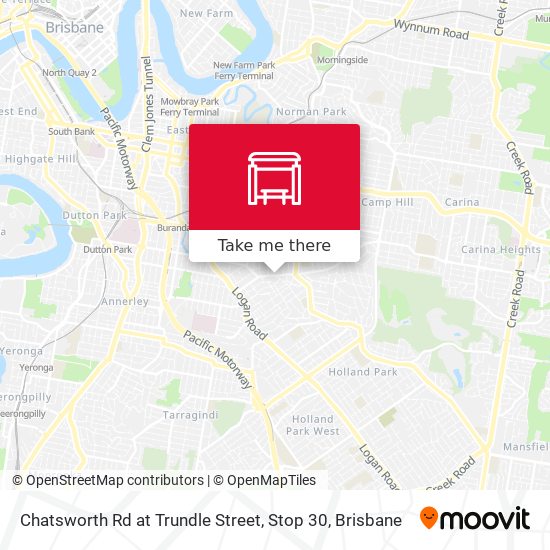 Chatsworth Rd at Trundle Street, Stop 30 map