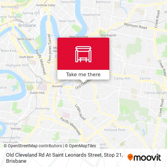 Old Cleveland Rd At Saint Leonards Street, Stop 21 map