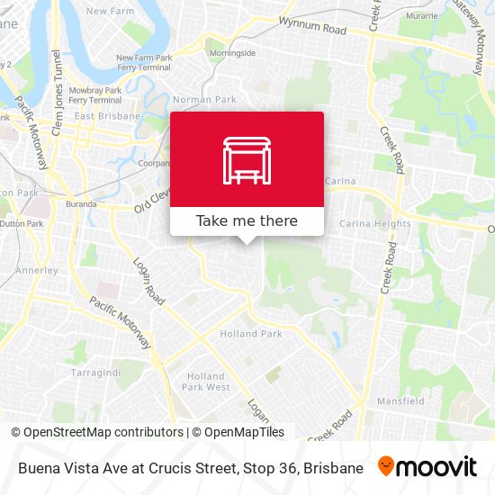 Buena Vista Ave at Crucis Street, Stop 36 map