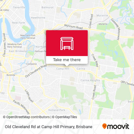 Old Cleveland Rd at Camp Hill Primary map