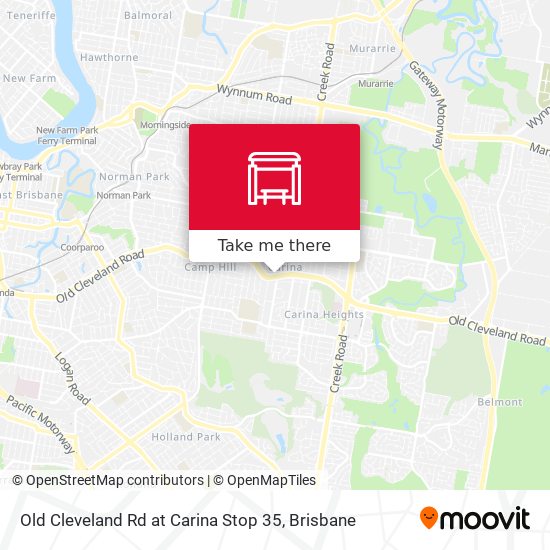Old Cleveland Rd at Carina Stop 35 map