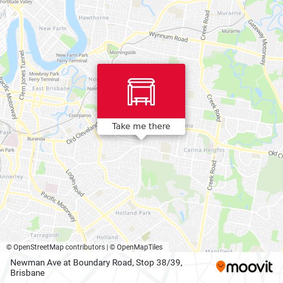 Newman Ave at Boundary Road, Stop 38 / 39 map