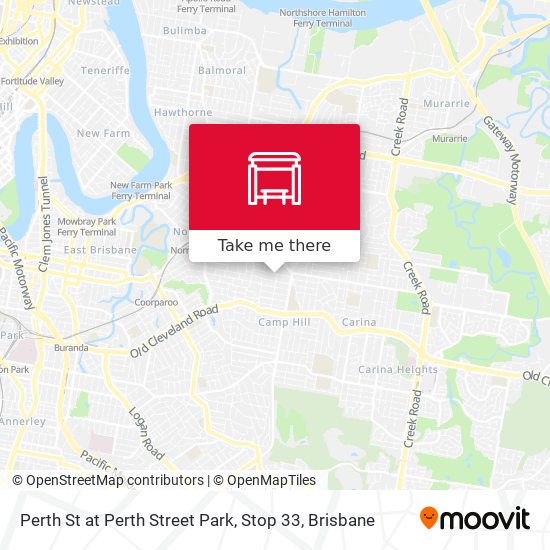 Perth St at Perth Street Park, Stop 33 map