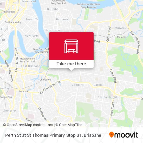 Perth St at St Thomas Primary, Stop 31 map