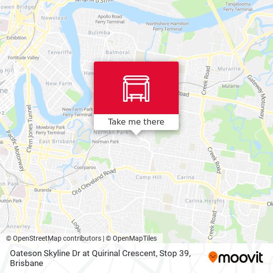 Oateson Skyline Dr at Quirinal Crescent, Stop 39 map