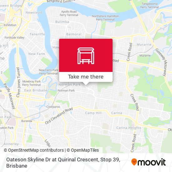 Oateson Skyline Dr at Quirinal Crescent, Stop 39 map