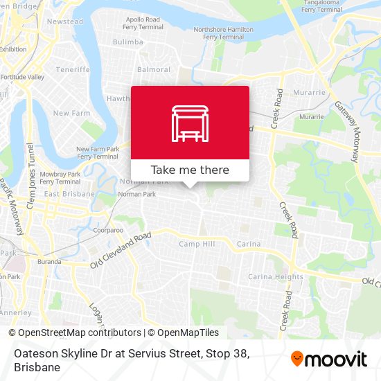 Oateson Skyline Dr at Servius Street, Stop 38 map