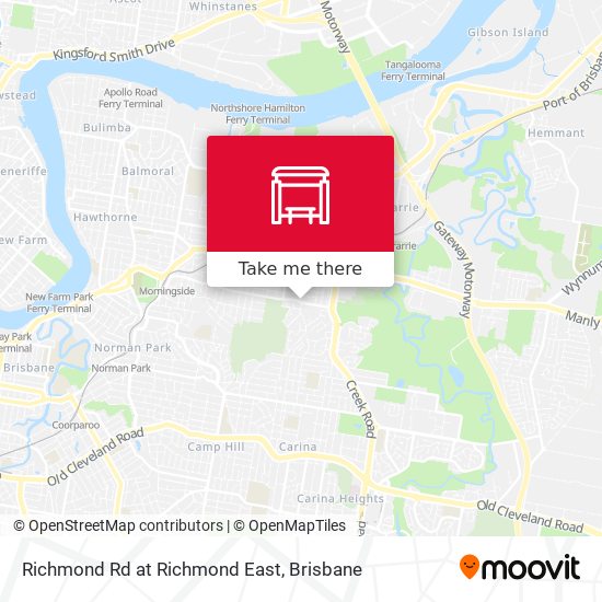 Richmond Rd at Richmond East map