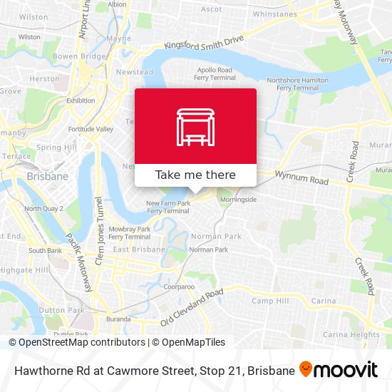 Hawthorne Rd at Cawmore Street, Stop 21 map