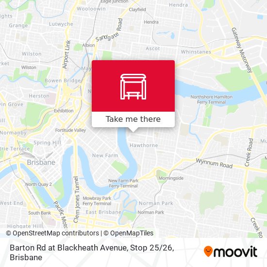 Mapa Barton Rd at Blackheath Avenue, Stop 25 / 26