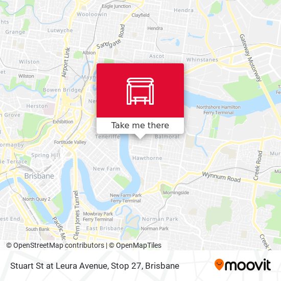 Stuart St at Leura Avenue, Stop 27 map