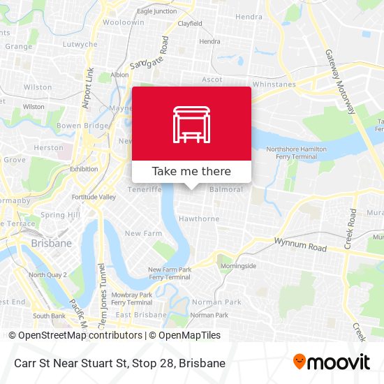 Carr St Near Stuart St, Stop 28 map